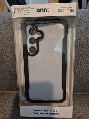 Onn Dual-Layer Samsung Galaxy S24+ / S24 MD 5G Case. Drop Testes To 10ft. NEW